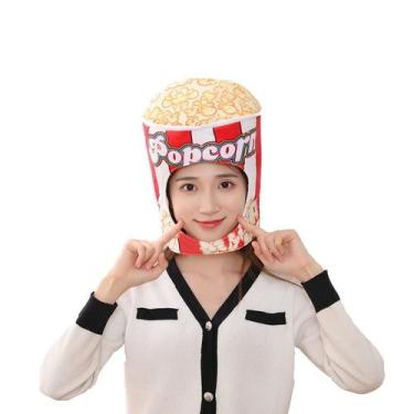 Imagem de Fantasia, chapéu de pipoca, cosplay, boné de festa, chapéu, 30x29cm - 