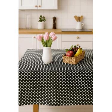 Imagem de Toalha de mesa retangular 6 lugares xadrez 2,20x1,40 estampado - FLOR 