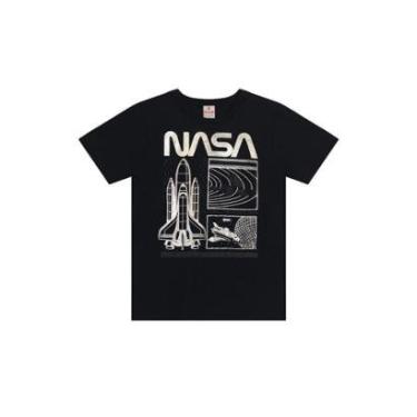 Imagem de Camiseta infantil menino da NASA em fóil Brandili-Masculino