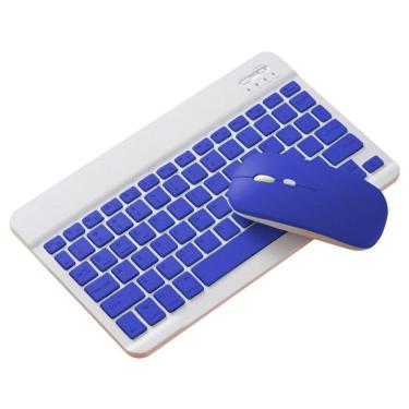 Imagem de Kit Teclado + Mouse Sem Fio Samsung A7 Lite Lavanda ABNT 1