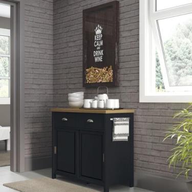 Imagem de Aparador Chá 2 Portas de Correr 2 Gavetas Ba-145 Denver - Ditália Móve