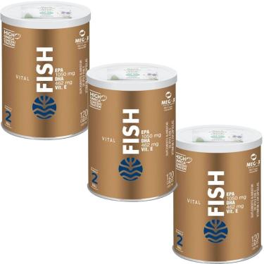 Imagem de Kit 3X Vital Fish - 120 Cápsulas - Vital Âtman-Masculino