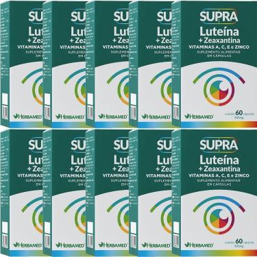 Imagem de Kit 10X Supra Luteina + Zeaxantina - 500mg 60 Cápsulas - Herbamed-Masculino