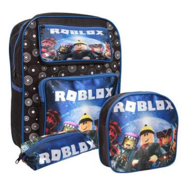 Imagem de Kit Mochila Infantil Masculina Costas Desenho Resistente - Plike