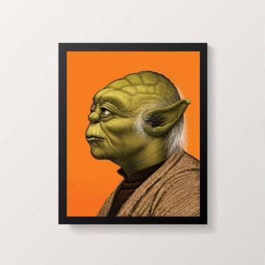 Imagem de Quadro Desenho Yoda Perfil
