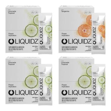 Imagem de LIQUIDZ - Eletrólitos Zero Açúcar Limonada | Tangerina - 56 Sachês-Unissex
