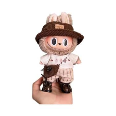 Imagem de Conjunto De Roupas Para Boneca Labubu De Pelúcia Fofa De 17cm: Calças 