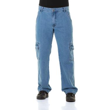 Imagem de Calça Jeans Masculina Arauto Cargo Reta