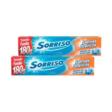 Imagem de Kit Creme Dental Sorriso Dentes Brancos 180g 2 Unidades