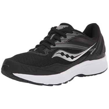 Imagem de Saucony Tênis de corrida masculino Cohesion 15, Preto/branco, 11 Wide
