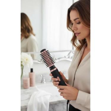 Imagem de Escova Rotativa Seca Alisa Modela 1200W Bivolt Ion Tourmalin - Congrat