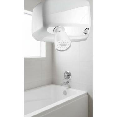 Imagem de Chuveiro Elétrico Parede Multitemperatura 7.8kW Branco Turbo - Congrat