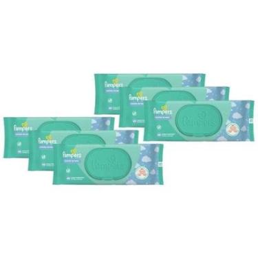 Imagem de Kit Lenço Umedecido Pampers Cheirinho de Bebê 6 Unidades-Unissex