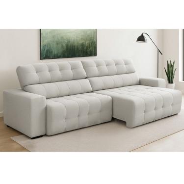Imagem de Sofa 4 Lugares Retratil Reclinavel 280cm Linho Atualle Ferguile