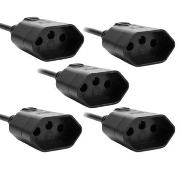 Imagem de 5 Pinos Plug Femea para Tomada 2P + T 10A 250V Ilumi
