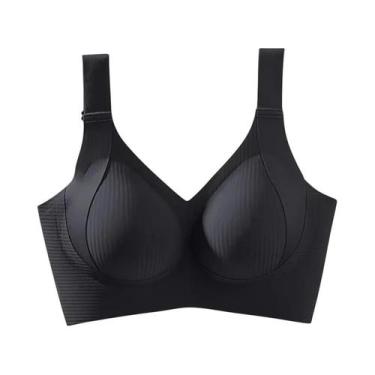 Imagem de Sutiã Sem Costura De Tamanho Grande Para Mulheres, Estilo Fino, Sem Fi
