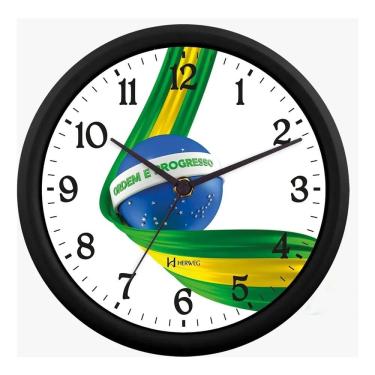 Imagem de Relógio De Parede Herweg Ref: 6673-034 Preto Brasil