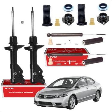 Imagem de Amortecedor New Civic G8 Dianteiro Traseiro KYB com Kit Batente Coxim 