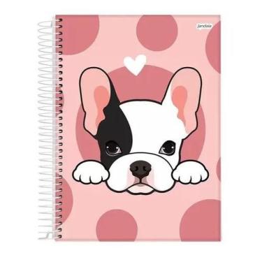 Imagem de Caderno Universitário 12x1 Le Criativa 192 Folhas Jandaia, Buldogue Ro