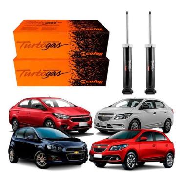 Imagem de Par Amortecedor Traseiro Chevrolet Onix 1.0 1.4 2012 A 2016 - Cofap