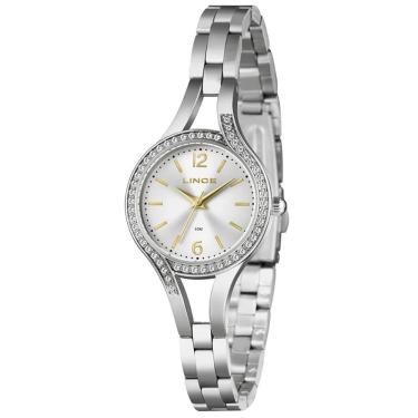 Imagem de Relógio LINCE feminino prateado dourado LRMM070L30 S2SX