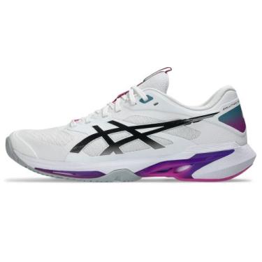 Imagem de Tênis ASICS Solution Speed Ff 4 - Masculino - Branco/Rosa, 41