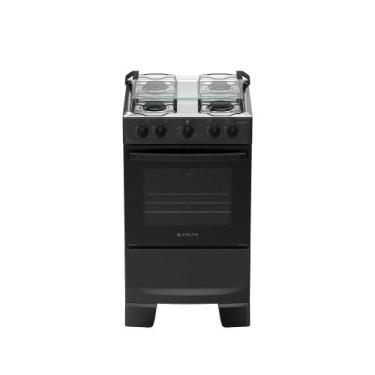 Imagem de Fogão 4 Bocas Atlas Coliseum Plus Mesa De Inox A Gás Manual Preto