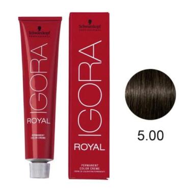 Imagem de Coloração Igora Royal 5-00 Castanho Claro Natural Extra 60g - Schwarzk