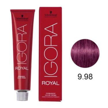 Imagem de Coloração Igora Royal 9-98 Louro Extra Claro Violeta Vermelho 60g - Sc