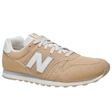 Imagem de Tenis Masculino Casual Versatil Estiloso New Balance 373 V2, Bege, Beg