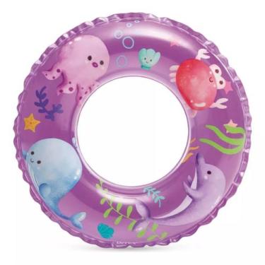 Imagem de Boia Circular Inflável Piscina Infantil 61 Cm Intex - 59242, Roxo