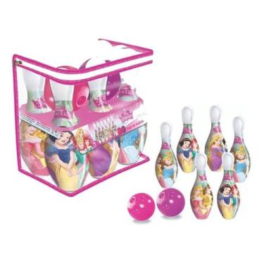 Imagem de Jogo De Boliche Princesas Infantil 6 Pinos Lider Brinquedos