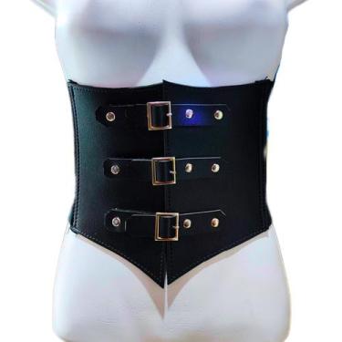 Imagem de Cinto estilo Corset Corselet Corpete Espartilho - shoptem7, Preto mode