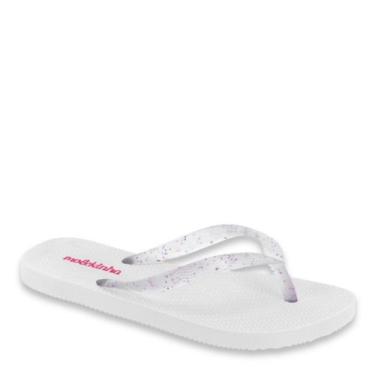 Imagem de Chinelo Infantil Menina Leve Conforto Molekinha 2364200, Branco, 30