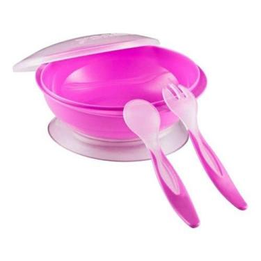Imagem de Kit Alimentação Infantil Bebê Ventosa Talheres Menino Menina - Pituca