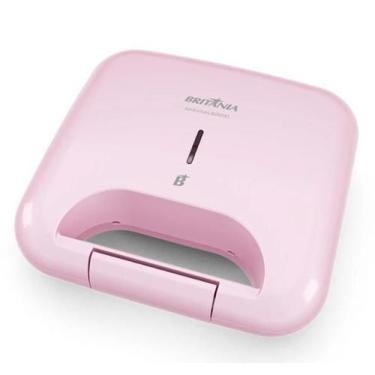 Imagem de Sanduicheira Eletrica Luxx Pink Britania Antiaderente 750W 220V - Brit
