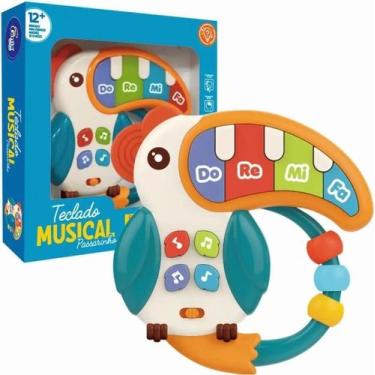 Imagem de Brinquedo Infantil Teclado Musical Passarinho - Fenix - Fenix Brinqued