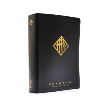 Imagem de Livro - Bíblia de Estudo Thomas Nelson NVI, Capa luxo preta, Leitura P