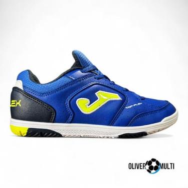 Imagem de Tênis Chuteira De Futsal Infantil Joma Top Flex Jr, Azul, 33