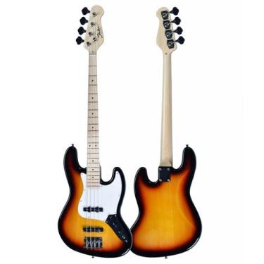 Imagem de Baixo 4 Cordas Shelter Jazz Bass SHJB75 Pro, SHJB75PRO-3TS