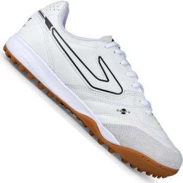 Imagem de Chuteira Society Topper Maestro Pro V Masculina, Branco, 44