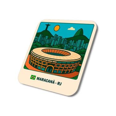Imagem de Imã de Geladeira Turístico Maracanã Rio de Janeiro 5x5cm - M-Planner