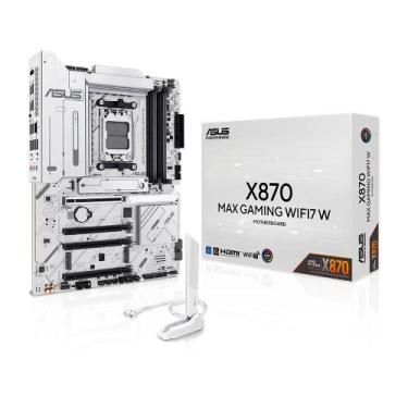 Imagem de Placa Mãe ASUS X870 MAX GAMING WIFI7 W, AMD, AM5, ATX, DDR5, Wi-fi 7, 