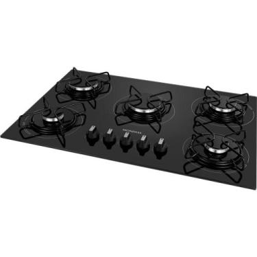Imagem de Cooktop a Gás 5 Bocas Mondial Preto e Inox CTG02 Bivolt, Bivolt