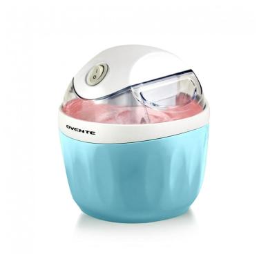 Imagem de OVENTE Máquina Elétrica de Sorvete com Tampa EasyLock e Tigela Congelante de 1 Litro - Sorvete, Gelato e Iogurte Caseiros Saudáveis - Azul