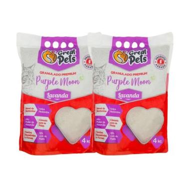 Imagem de Combo 2 Areia Bentonita Esférica Premium Lavanda Great Pets para Gatos