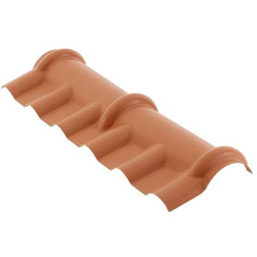 Imagem de Cumeeira Central Articulada Plan PVC Cerâmica 081220630001 28x90cm Permatti