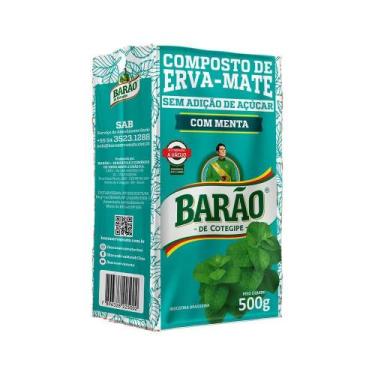 Imagem de Barão de Cotegipe Erva Mate com Menta, Sem Açúcar, 500g