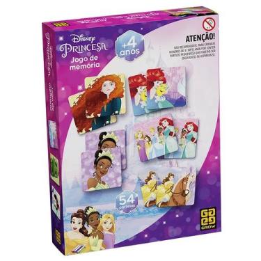 Imagem de Jogo de memória Princesas Disney Grow 54 cartas