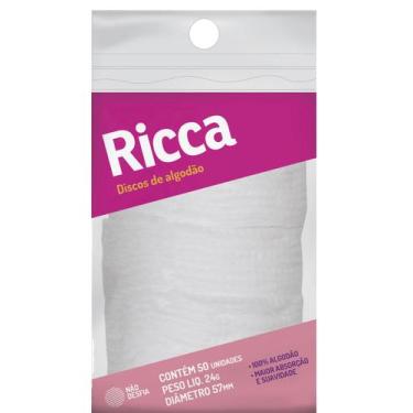 Imagem de Discos De Algodão Padrão Ricca C/50 Unidades 3218